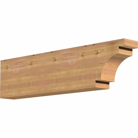 Ekena Millwork Mediterranean Smooth Rafter Tail, Western Red Cedar, 5 1/2"W x 12"H x 48"L RFT06X12X48MED00SWR